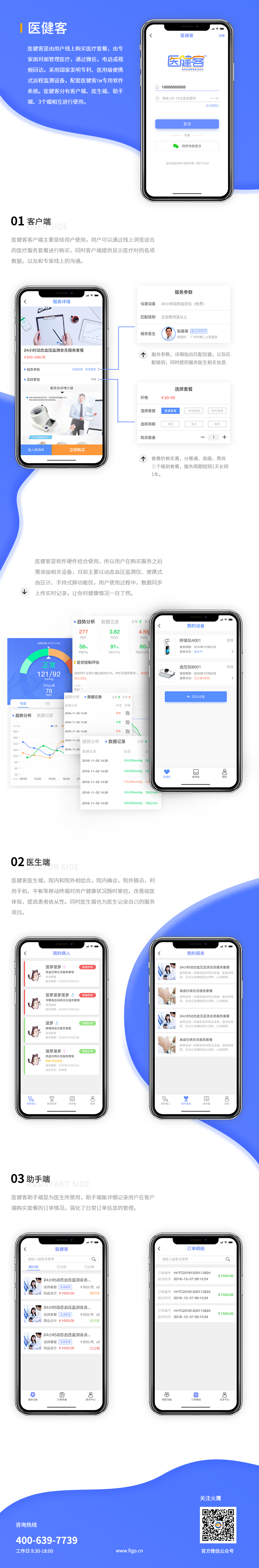醫健客-血壓檢測醫護服務壹體化app